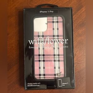 Wildflower Limited Edition Pink and Black Plaid iPhone 11 Pro Case